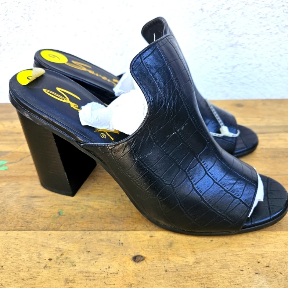 Seven7 Heel Mules Shoes Women's Size 9 - Picture 11 of 16